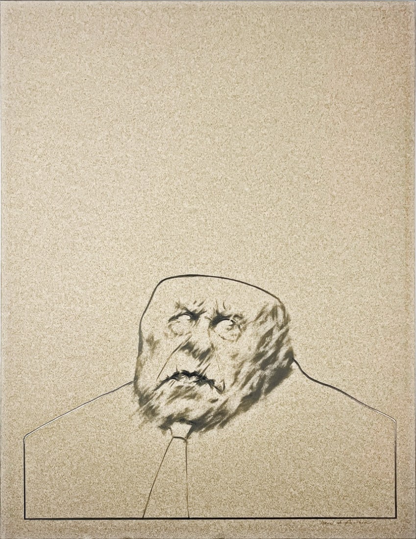 Israel de Fonseca - Color marker drawing - Hand signed: Artist: Fonseca, Israel de Title: Reteato de va politico obligato a callarse Technique: Color marker Drawing on Heavy Speckle tone paper size: 65 x 50 cm. (25,6 x 19,7 inch) Framed: Not framed More