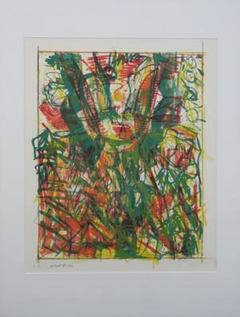 Izaks, Wim - Lithograph - Handsigned: Artist: Izaks, Wim Title: Untitled Technique: Lithograph on Fine art paper size: 81 x 61 cm. (31,9 x 24 inch) Framed: Not framed More Information Handsigned, dated, and numbered in pencil by the