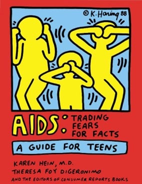 Keith Haring - Serigraph: Artist: Haring, Keith Title: AIDS: Trading Fears for Facts Technique: Serigraphic on Paper size: 56 x 43 cm. (22,05 x 16,95 inch) Framed: Not framed More Information