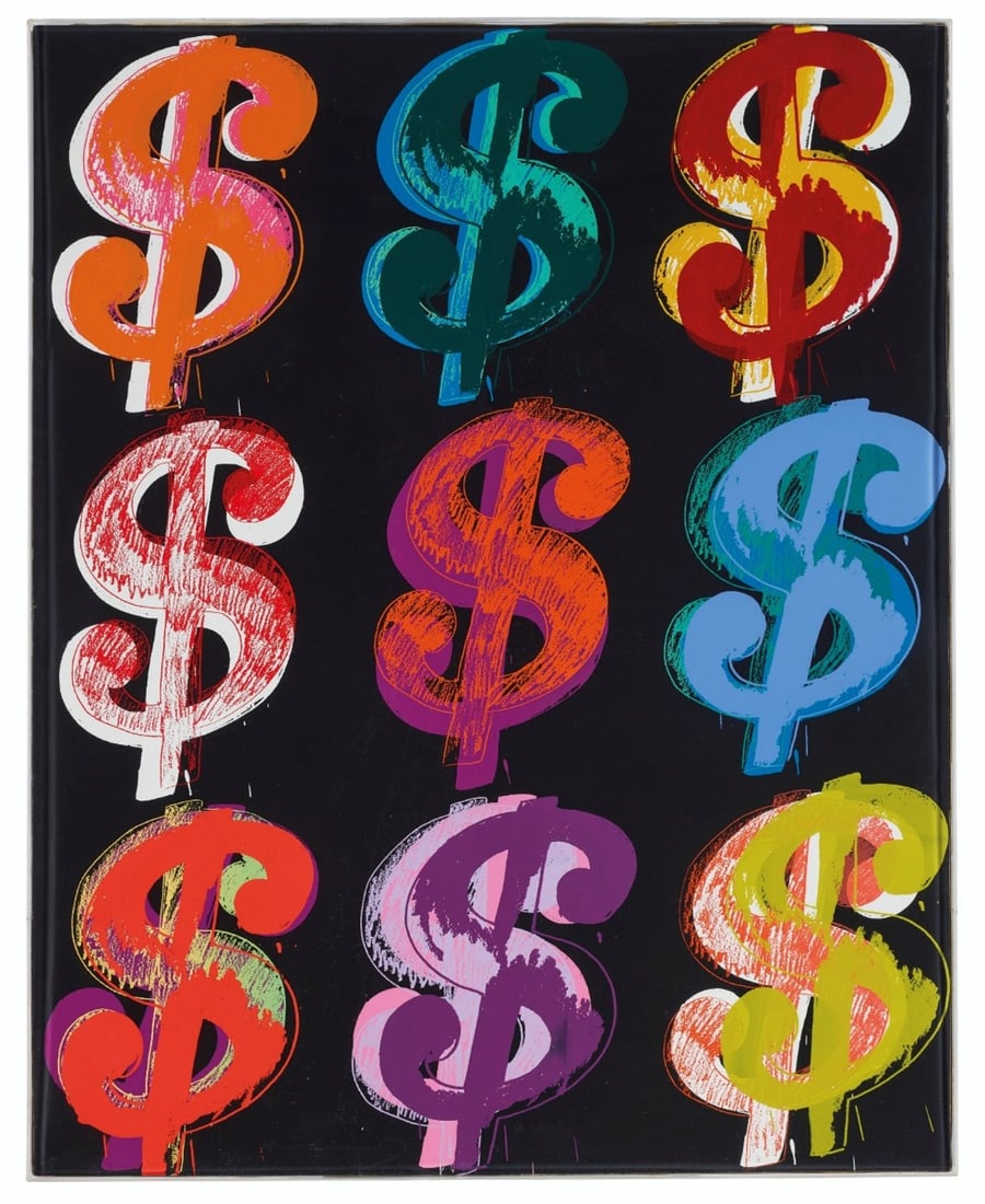 Andy Warhol - Dollar Sign - Screenprint: Artist: Warhol, Andy Title: Dollar Sign Technique: Screenprint on Lenox museum board size: 100 x 70 cm. (39,35 x 27,55 inch) Framed: Not framed More Information Andy Warhol - Dollar Sign. Unique