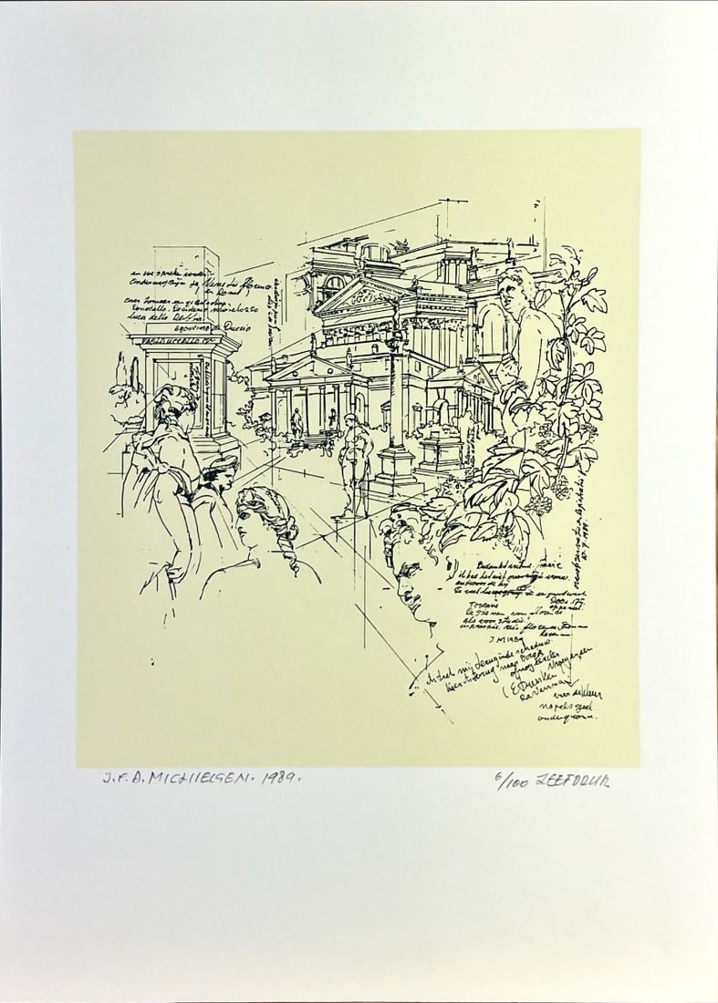 Jan (J.C.A.) Michielsen - Lithograph - Hand signed - 4