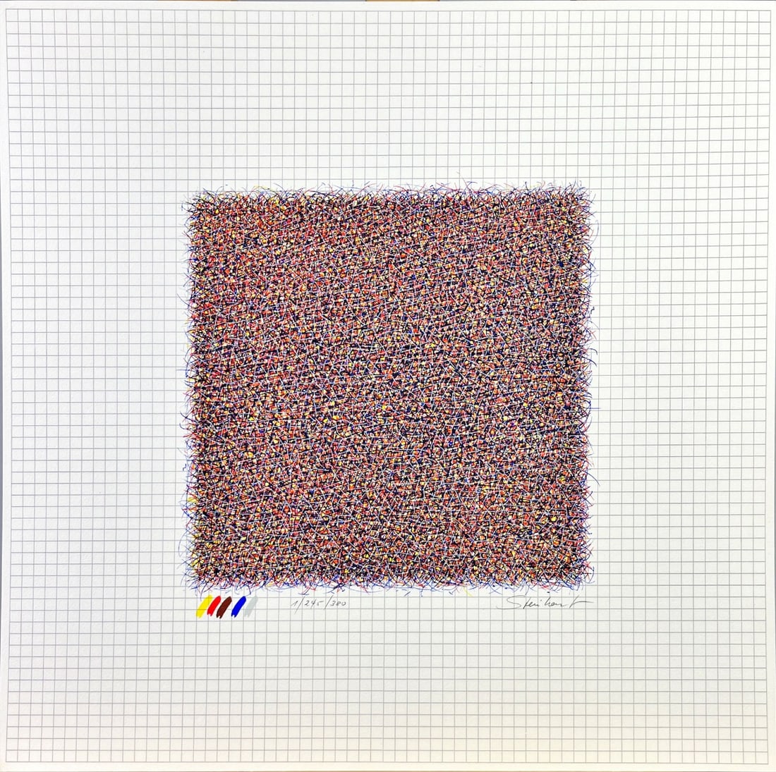 Eckhard Steinhorst, Silkscreen, signed by hand: Artist: Steinhorst, Eckhard Title: Das Ziel der Ziele Technique: Silkscreen on Lenox museum board size: 41 x 41 cm. (16,15 x 16,15 inch) Framed: Not framed More Information
