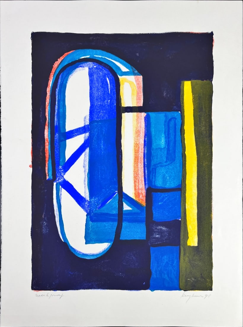 Theo Kuijpers - Lithograph - Hand signed: Artist: Kuijpers, Theo Title: Untitled Technique: Lithograph on Heavy weight Handmade paper size: 76 x 56 cm. (29,9 x 22,05 inch) Framed: Not framed More Information Theo Kuijpers 1939- Theo Kuijpers