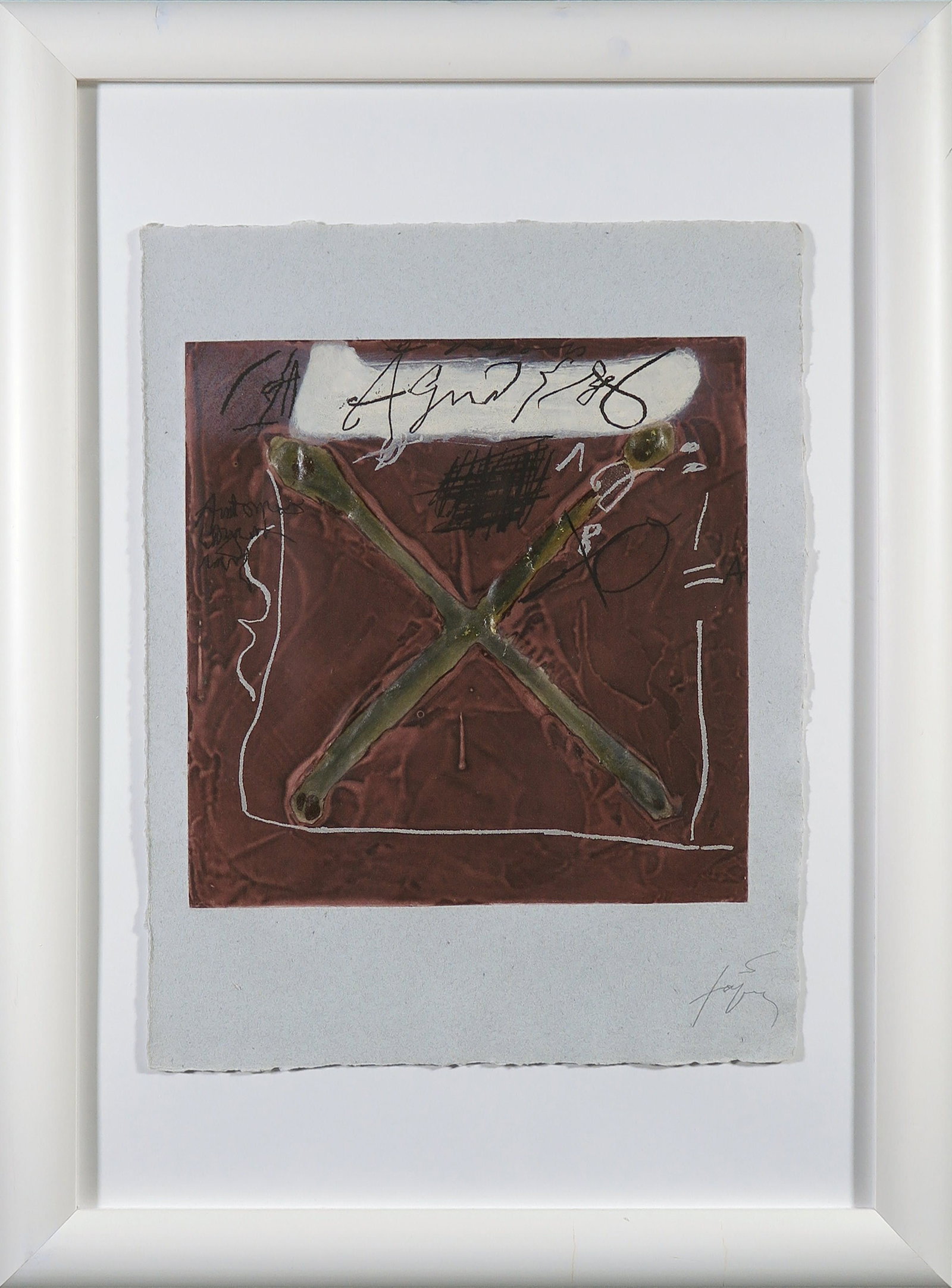 Tapies, Antoni -Etching - Handsigned - 2