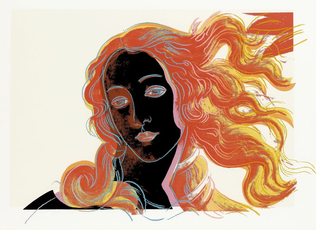 Andy Warhol - Birth of Venus - Screenprint: Artist: Warhol, Andy Title: Birth of Venus Technique: Screenprint on Lenox museum board size: 81,3 x 111,8 cm. (32 x 44 inch) Framed: Not framed More Information Andy Warhol - Birth of Venus. Unique