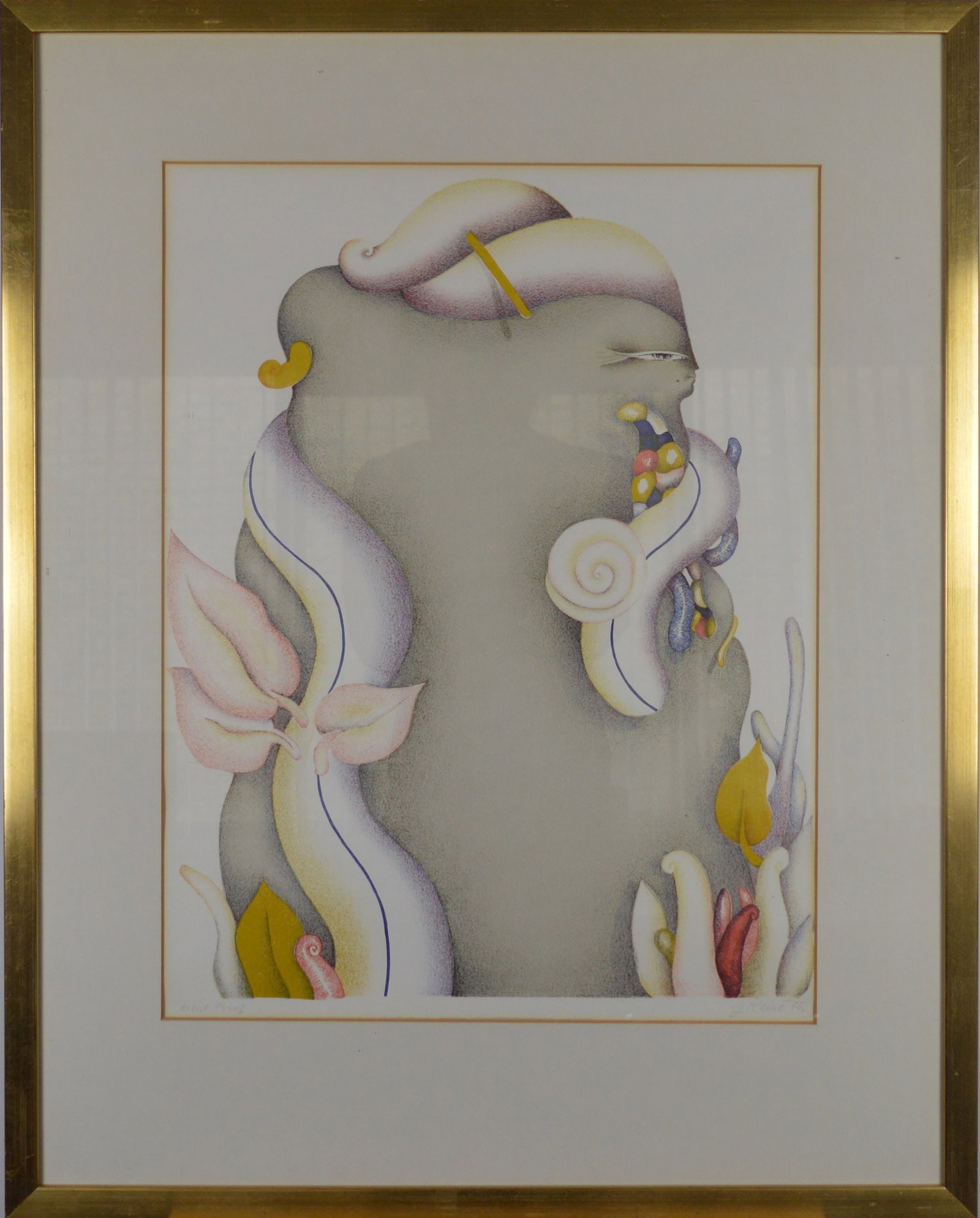 Remé. Jorge - Lithograph.: Artist: Remé, Jorg Title: Dromer Technique: Lithograph on Arches paper size: 85 x 67 cm. (33,45 x 26,4 inch) More Information Edition: 4/100. Handsigned and numbered in pencil by the artist. About