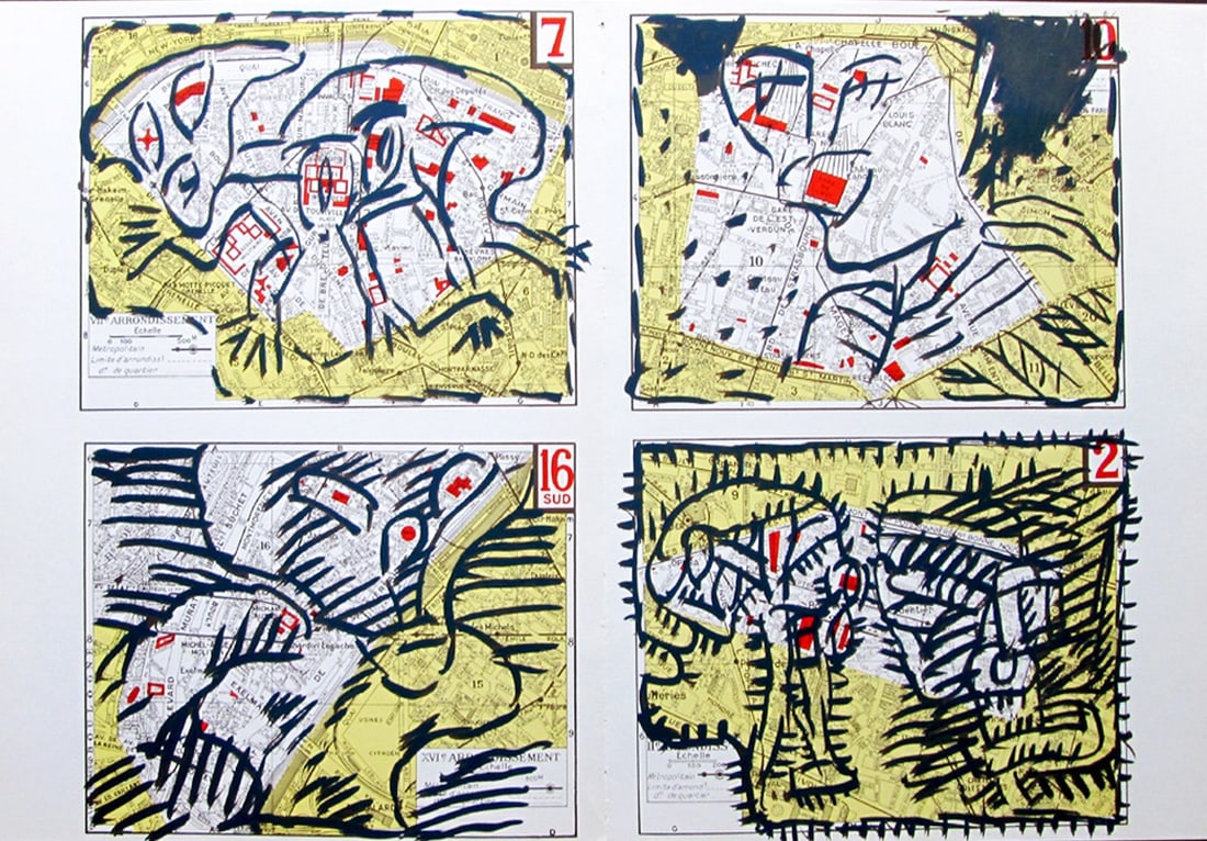 Pierre Alechinsky - Derriere le Miroir No. 250 - 1st Edition - 1982: Artist: Alechinsky, Pierre Title: Derriere le Miroir No. 250 - Pierre Alechinsky Technique: Lithograph on Velin Handmade paper size: 38 x 56 cm. (14,95 x 22,05 inch) Framed: Not framed More