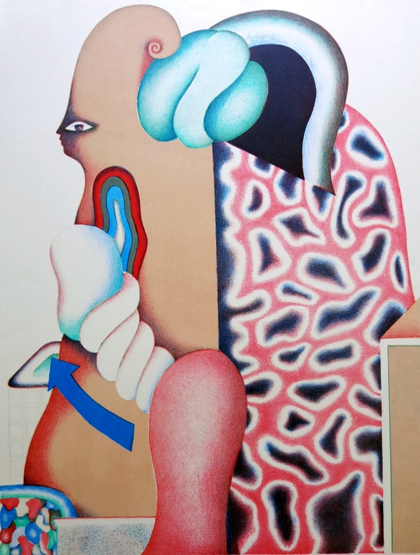 Remé. Jorge - Lithograph: Artist: Remé, Jorg Title: Untitled Technique: Lithograph on Handmade paper size: 66 x 50 cm. (26 x 19,7 inch) Framed: Not framed More Information Edition: 128/190. Handsigned titled and dated in