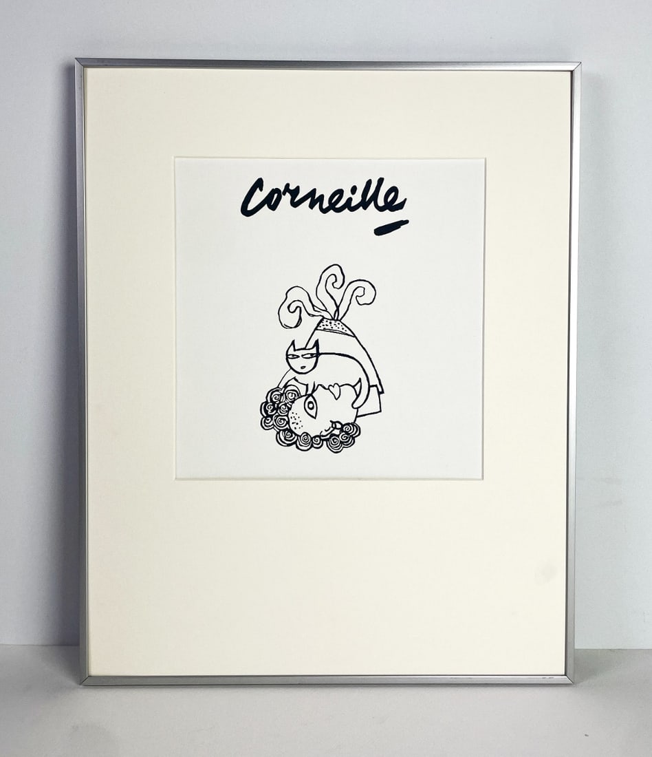 Corneille - Quatre petites scenes d'ete (black) - silkscreen (1 of 2)