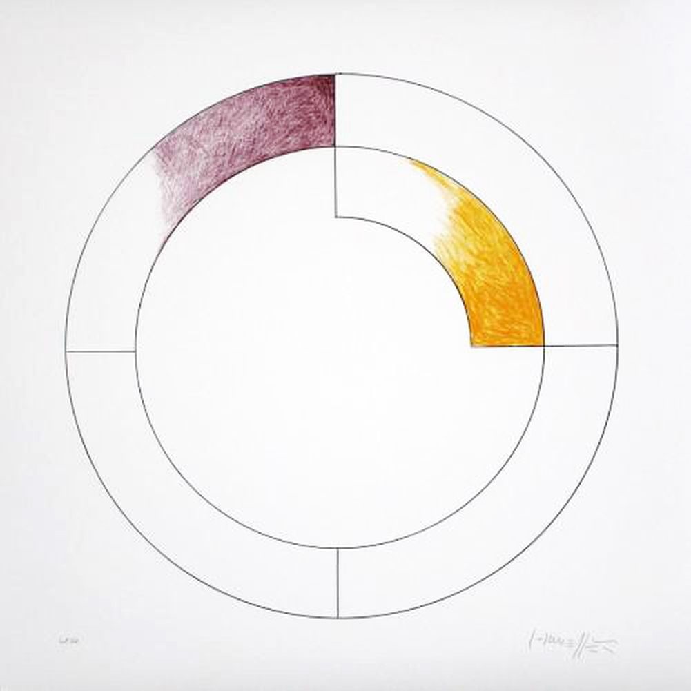 Honegger, Gottfried - Lithograph: Artist: Honegger, Gottfried Title: Konkrete Komposition Technique: Lithograph on Museum board (heavy weight paper) size: 61 x 61 cm. (24 x 24 inch) More Information Lithography.