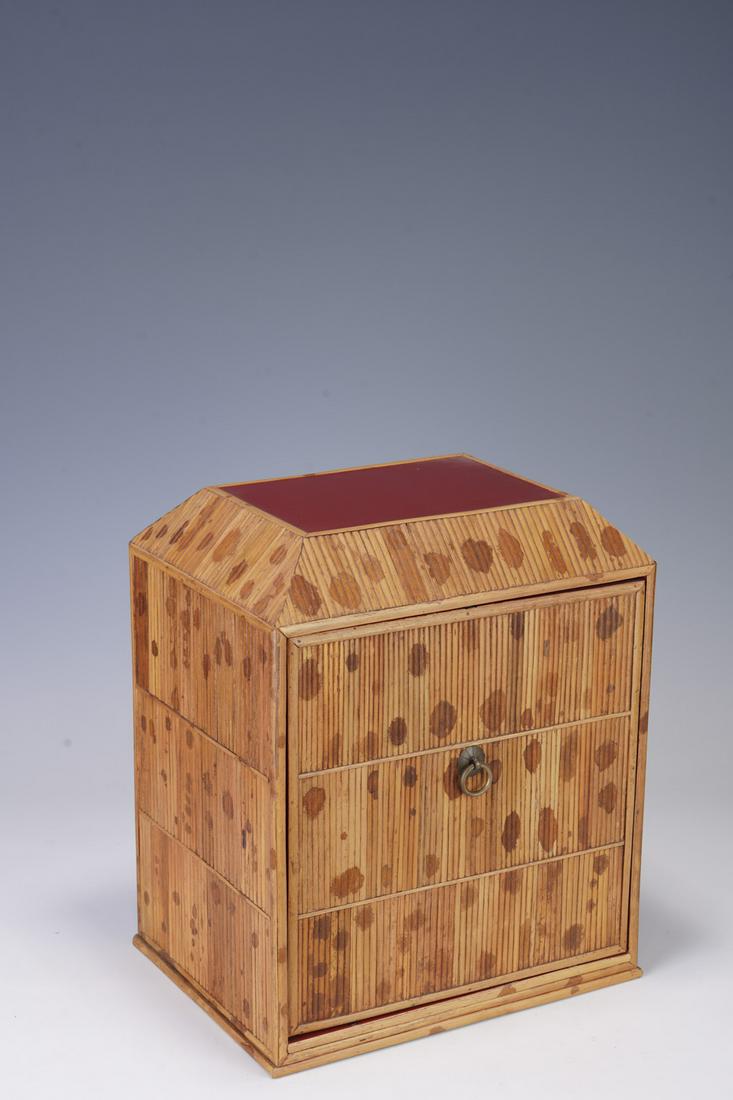A CHINESE BAMBOO SCHOLAR'S CABINET, QING DYNASTY (1 of 9)