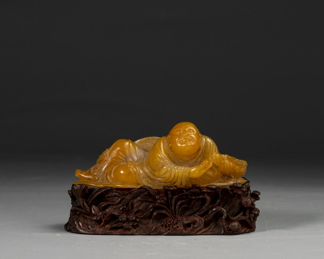 A CHINESE TIANHUANG STONE ORNAMENT, QING DYNASTY (1 of 9)