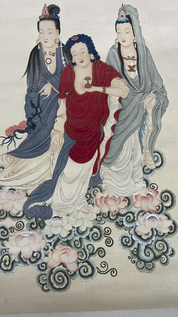 A CHINESE PAPER PAINTING, XU BANGDA (1 of 8)