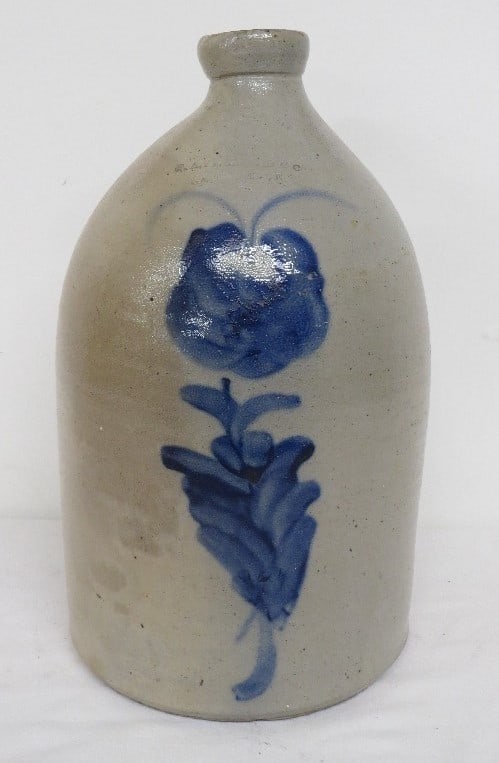 F.A. Plaisted & Co. Gardiner, ME Cobalt Floral 2 Gal (1 of 7)