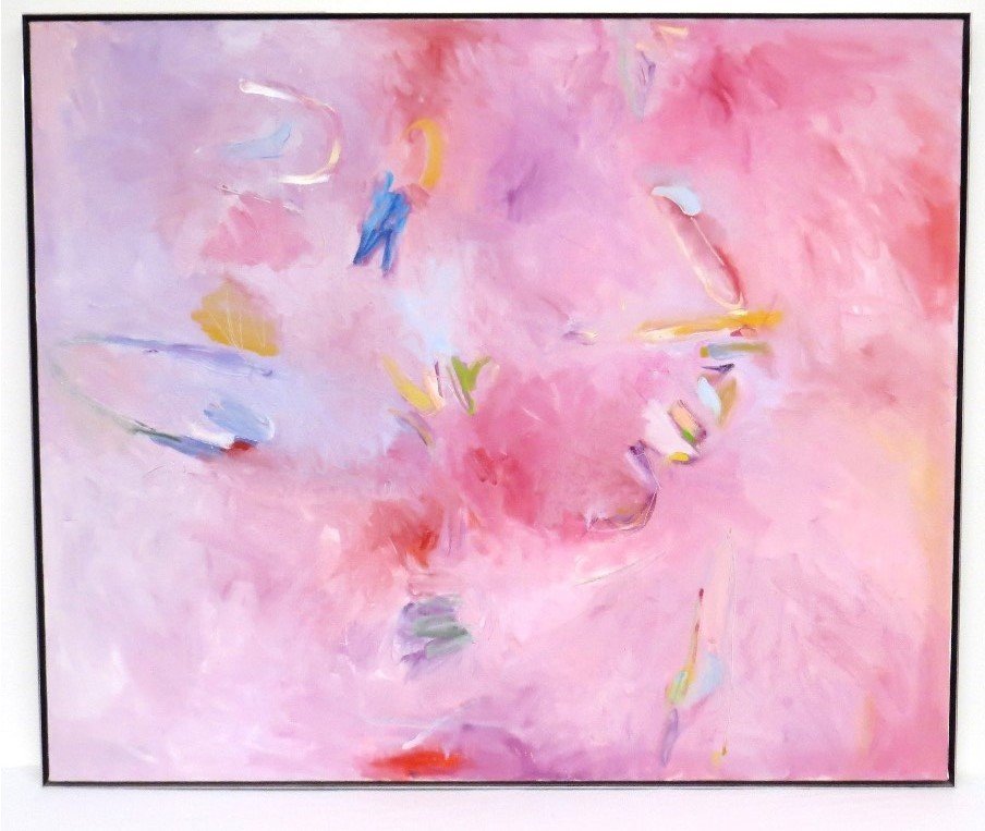 Large O/C Abstract Sigrid Burton "Cascata" 1984 (1 of 11)