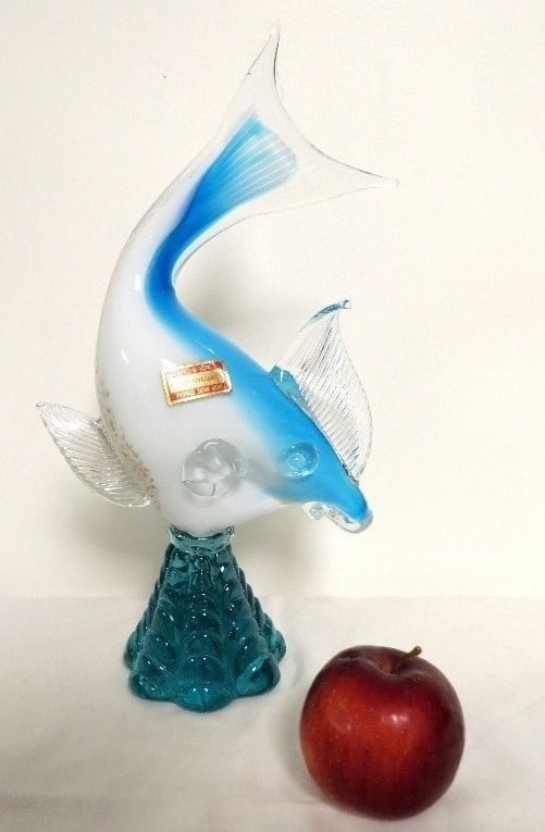 MCM - Italian Art Glass Fish w/Label (1 of 6)
