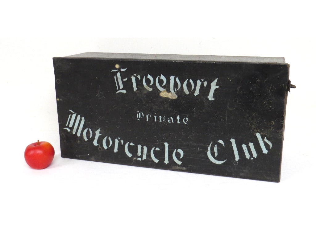 Freeport LI Motorcycle Club Strongbox 1950's-60's Era (1 of 8)