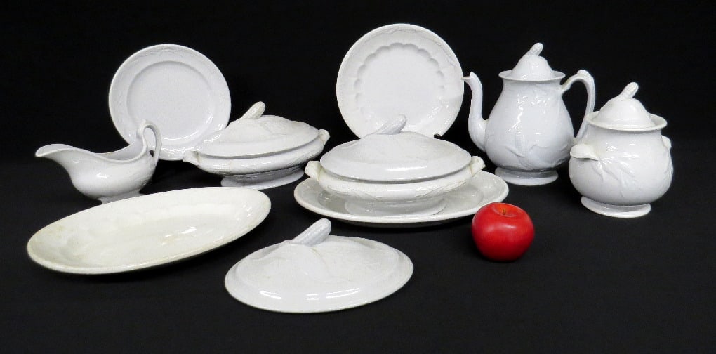 14pcs Wedgwood & Meakin Corn & Oats Pattern white Ironstone (1 of 12)