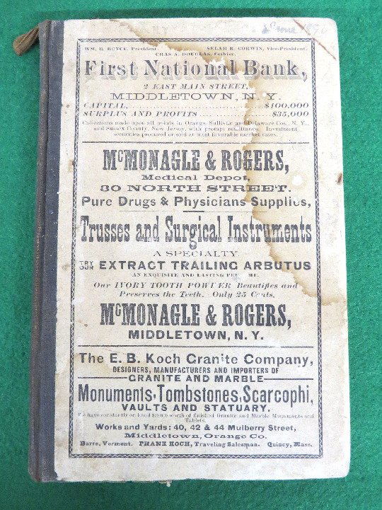 Middletown & Port Jervis, NY Directory for 1890 (1 of 8)