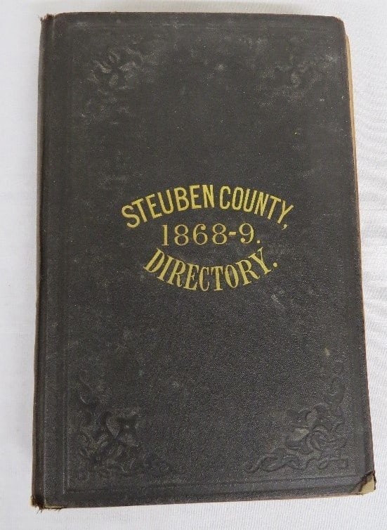 Steuben County, NY Directory for 1868-69 with Map (1 of 14)