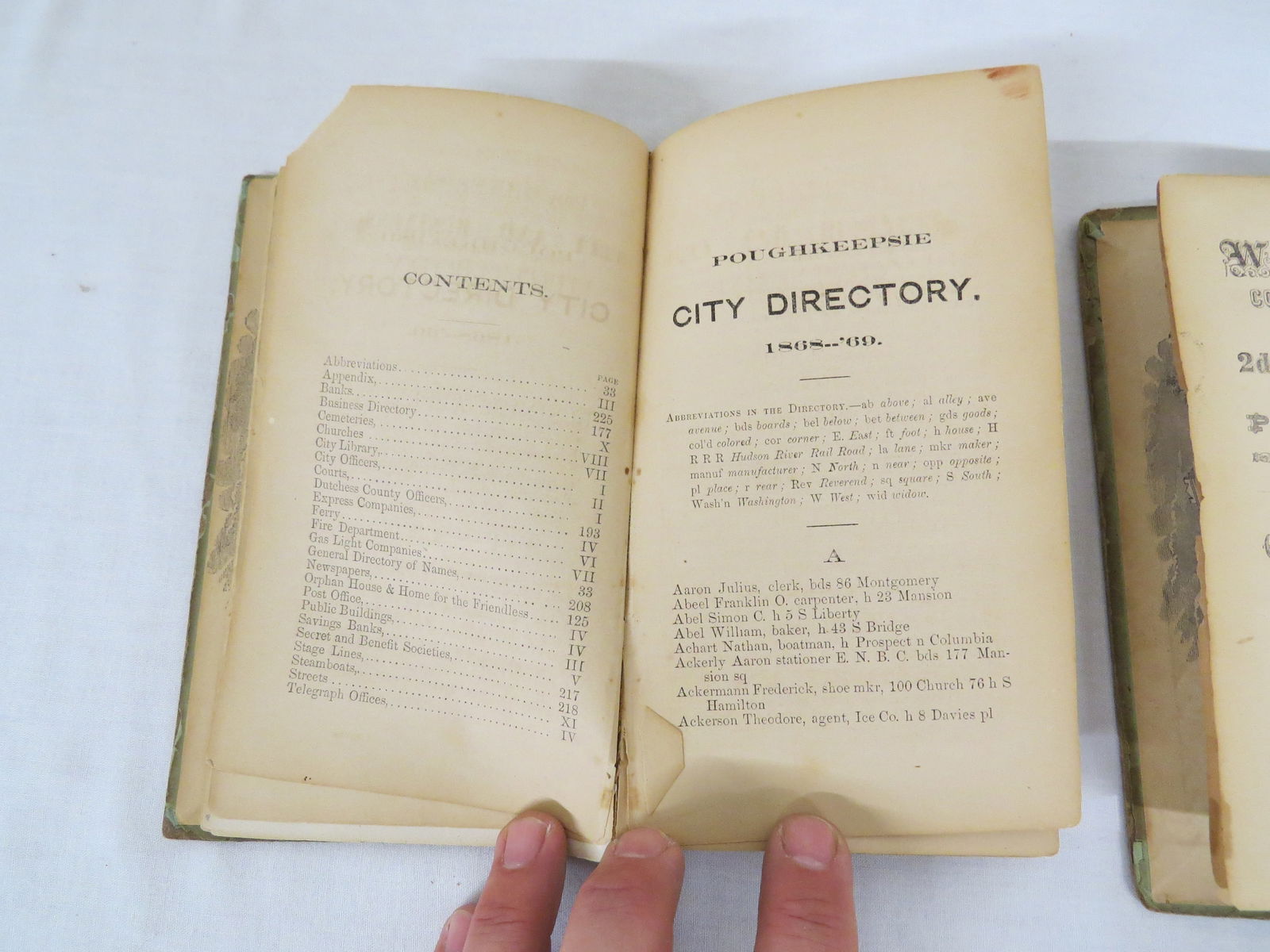 Lent's Poughkeepsie, NY Directory for 1868-69 (1 of 12)
