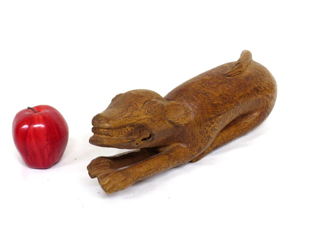 "La Chupacabra" Folk Art Carving in Oak (1 of 8)