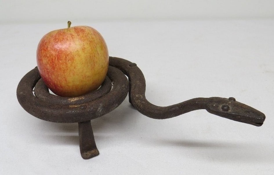 Early Iron Snake Form Fireplace Trivet Folk Art Style (1 of 9)