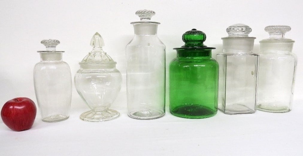 A Lot of 6 Drugstore Countertop Candy Jars / Dispensers (1 of 9)