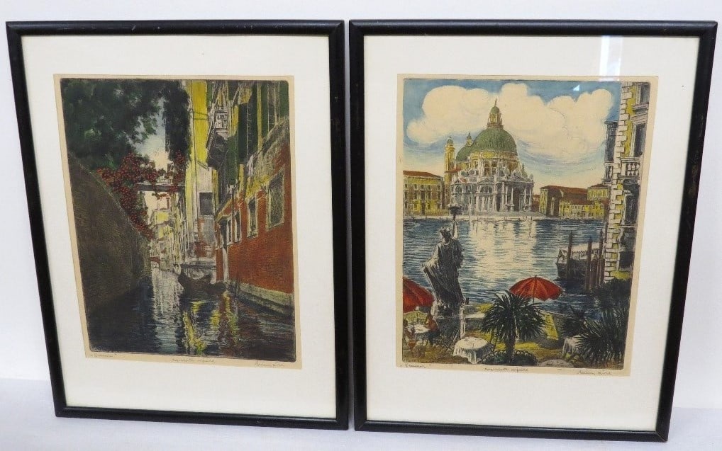 Bela Sziklay (1911-1981)  Litho Prints of Venice, Italy (1 of 10)