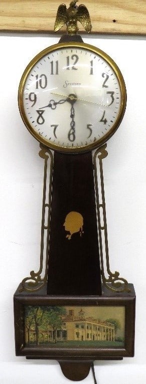 George Washington Mt. Vernon Session's Banjo Clock c.1932 (1 of 5)