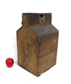 1876 Patented Demijohn In Wooden Case G.W. Banker, NY