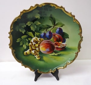 An L.S. & S. Carlsbad Porcelain Austria Charger