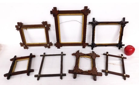 7 Eastlake Era Picture Frames