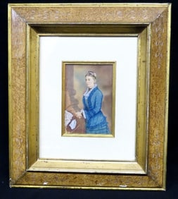 Aesthetic Period Hand Colored Portrait of a Woman