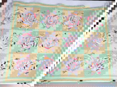 Early 20th C. String Star or Lemon Star Quilt