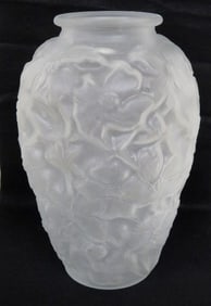 Joseph Inwald for Barolac Czechoslovakia Frosted Dogwood Vase