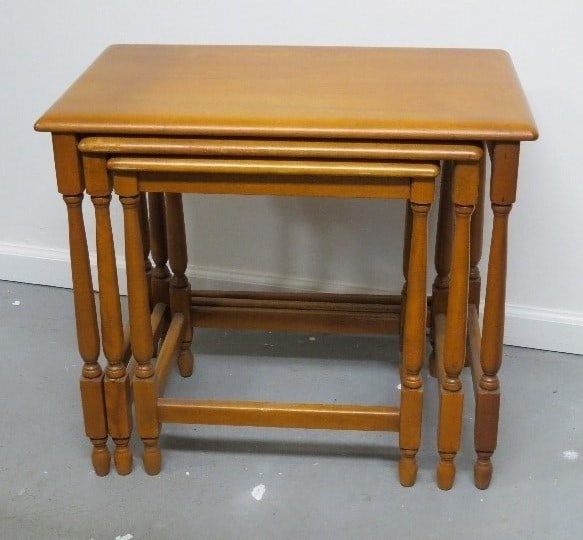 Heywood Wakefield Set of 3 Nesting Tables MCM (1 of 12)
