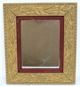 A 19th C. Aesthetic Period Mirror Gilt Cattail Frame