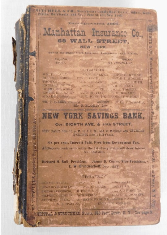 Curtin's Westchester County, NY Directory for 1869-70 (1 of 10)