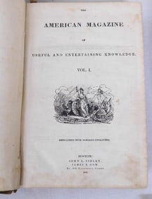 4 Bound Volumes Graham's American Magazine 1839 & 1854