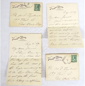 Two 19th C. Letters from Tremper House, Phonecia, NY