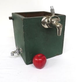Pre-Pro Era Copper Lined Brewer or Soda Fountain Cooler Box w/Tap & Drain