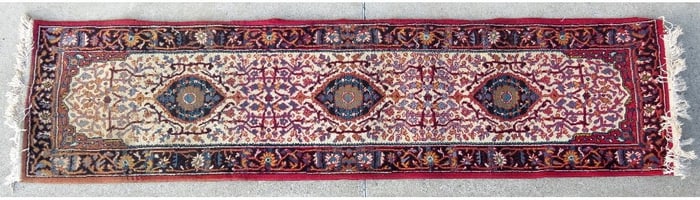 A Vintage Kashan 8 foot Runner