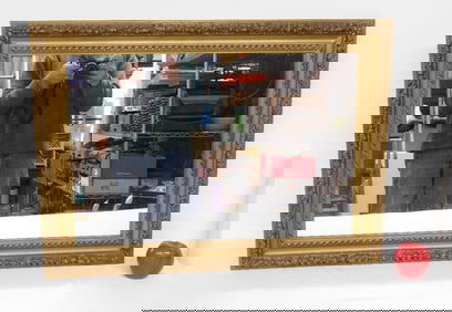 A Turner Wall Accessory MCM Gilt Decorated Mirror