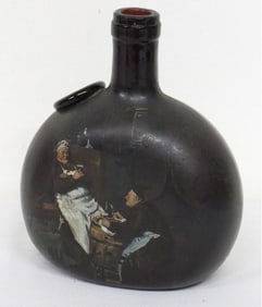 A 19th C. German Sealed Chestnut w/Handpainted Scene