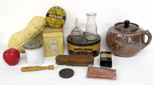 A group of good antique & vintage advertising collectibles