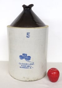 Clover Leaf Cider Mill Clermont, NY 5 Gallon Cider Jug