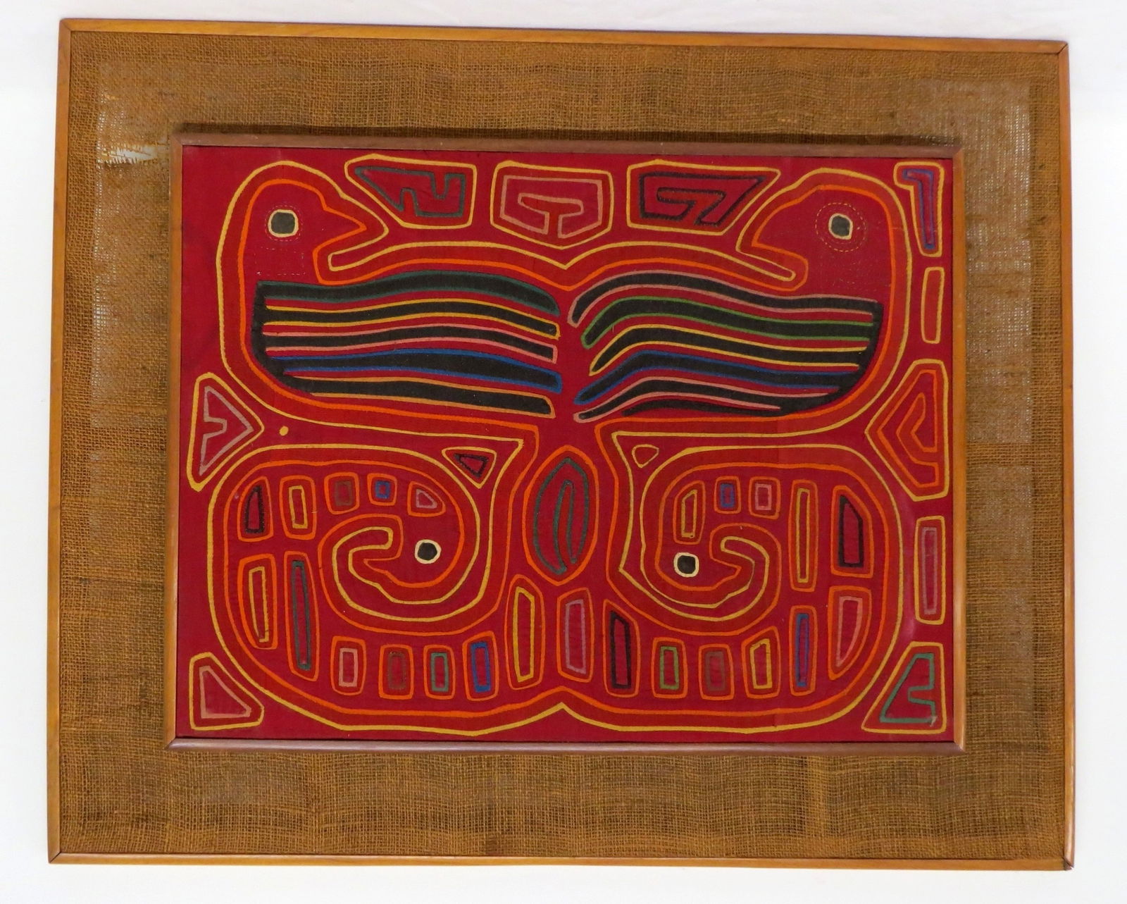 A Vintage Framed Kuna Mola Textile (1 of 4)