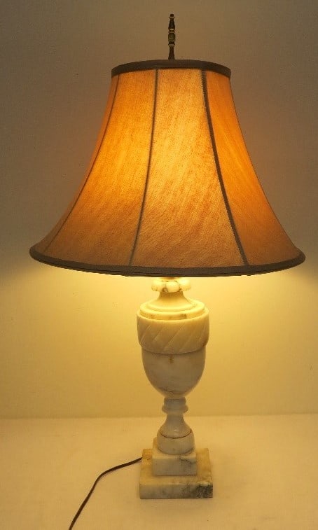 An Alabaster Marble Table Lamp (1 of 6)