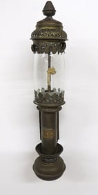 A 19th C. Styled Railroad Car Brass Wall Lantern CER